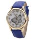 thumbnail image 1 of Reloj de cuarzo con banda de cuero de PU a la moda, reloj femenino con patrón de esfera de mariposa (azul real), 1 of 3