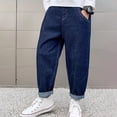 thumbnail image 2 of RUTAYY Toddler Boys Wide Leg Jeans Loose Fit Denim Vintage Trousers Casual Jeans Streetwear Pants Breathable Pants, 2 of 9