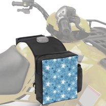 Uorisanigo ATV Tank Bag, Waterproof Motorcycles Front Saddle Bag for Storage Cargo & Drink, Universal Accesorios Blue Turtle Moto Saddle Bags with Drink Pocket for ATV/UTV/Snowmobile