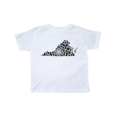 

Inktastic Virginia Silhouette Mandala Gift Toddler Boy or Toddler Girl T-Shirt
