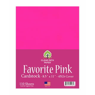 Bright Pink Paper - 8 1/2 x 11 in 50 lb Text Smooth