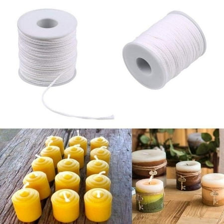 200 Feet Smokeless Braided Wick Candle Wick Spool for Candle DIY and Candle