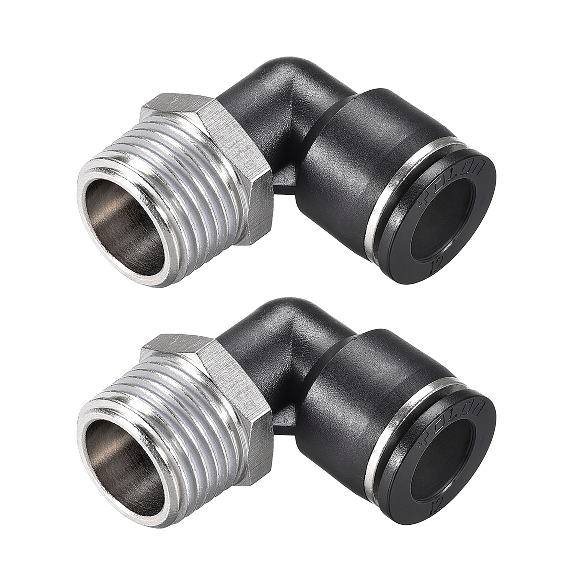 5pc Pnuematic Male Elbow Connector Tube 5/32'' X NPT 1/8'' Air Push In
