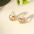 thumbnail image 4 of SmartBy 1 Pair Clip Earrings Bow Tassels Jewelry Non-piercing Rhinestones Drop Earrings Birthday Gifts, 4 of 7