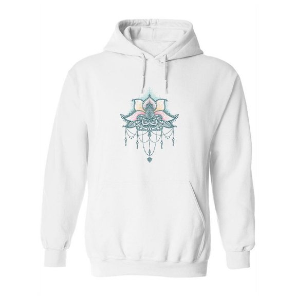 Lotus Flower In Indian Style Hoodie Women -Image by Shutterstock, Female Small