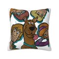 thumbnail image 1 of Fundas de almohada de terciopelo de Scooby-Doo, fundas de almohada decorativas suaves y acogedoras con cremallera oculta para dormitorio, sofá, sillón, funda de almohada de terciopelo, 1 of 8