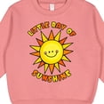 thumbnail image 3 of Inktastic Little Ray of Sunshine Cute Smiling Yellow and Orange Sun Toddler Sweatshirt, 3 of 4
