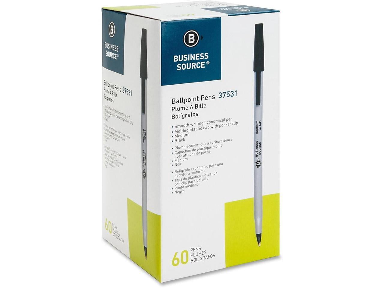 Business Source Bulk Pack Ballpoint Stick Pens