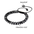 thumbnail image 3 of Pulsera magnética de cálculos biliares negros, piedra energética, forma de salud, pulsera tejida retro., 3 of 4