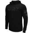 thumbnail image 2 of Men's Colosseum Black UCF Knights OHT Military Appreciation Hoodie Long Sleeve T-Shirt, 2 of 4