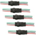 WAXIAYUZ 5 Pairs 3Pin IP67 Waterproof Electrical Wire Terminal