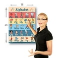 thumbnail image 3 of Alphabet Abc Poster LAMINATED chart Size SMALL vintage educators classroom learning kindergarten and nursery for teachers schools edu, 3 of 4