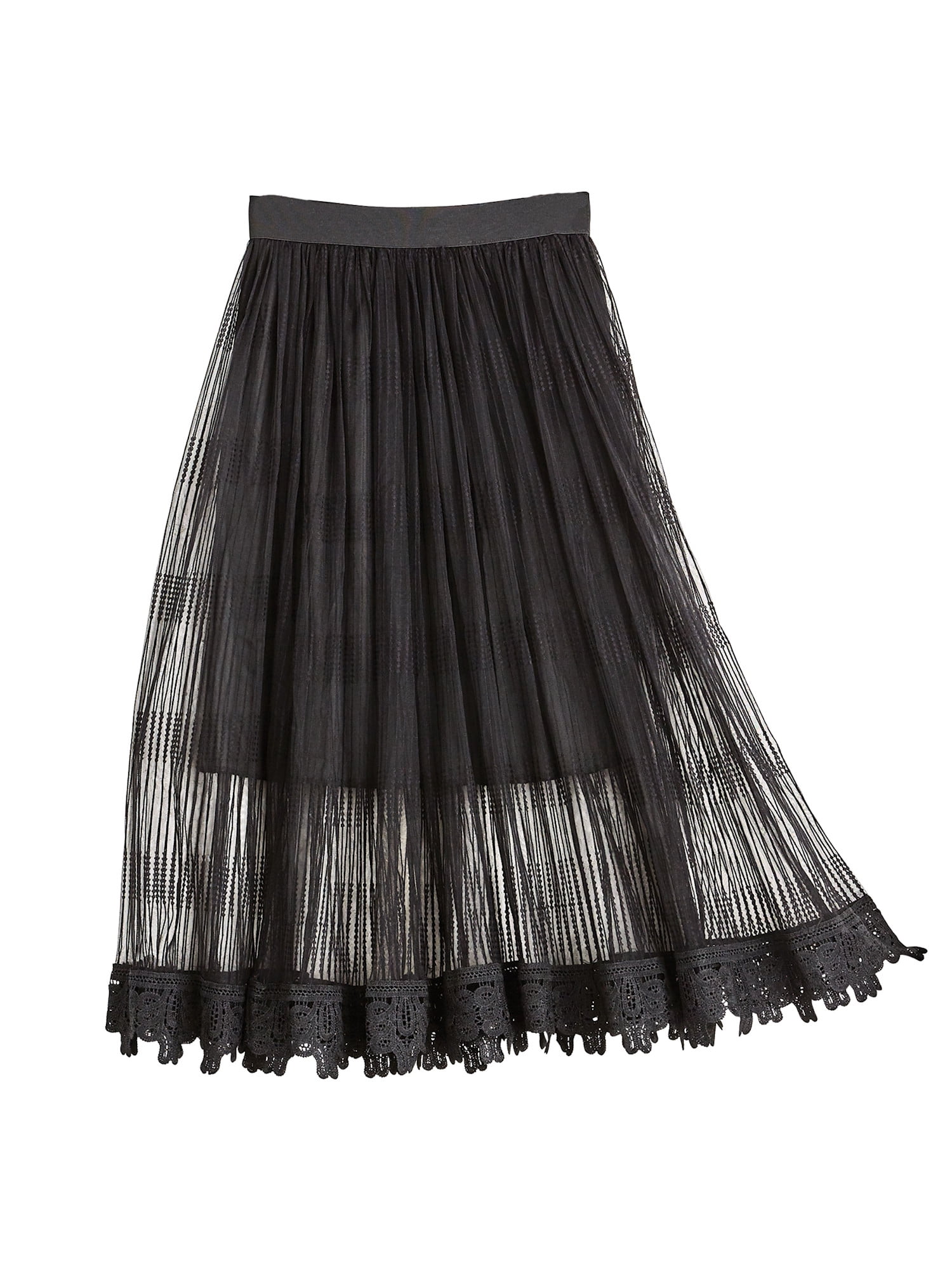 women's lace and tulle dress