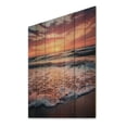 thumbnail image 2 of Designart "Golden Sands Beach Photo XIV" Nautical & Beach Print on Natural Pine Wood, 2 of 5