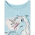 thumbnail image 3 of 365 Kids Girls' Graphic T-Shirt with Short Sleeves, Sizes 4-10, 3 of 3