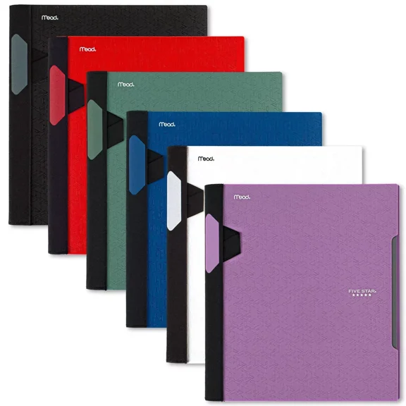 1 Subject College Ruled Advance Spiral Notebook with Pocket Dividers (Colors May Vary)