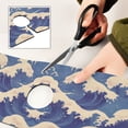 thumbnail image 6 of Yayeee Faucet Mat for Kitchen Sink 14.7" Diatomite Long Splash Guard Pad, Blue Wave Pattern, 6 of 7