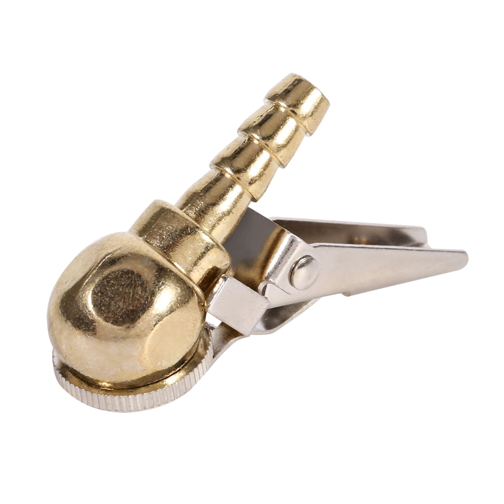 Gegong Hose Barb ClipOn Ball Foot Air Chuck Tire/Tyre Inflator Gauge Fitting Tool,Ball Foot Air