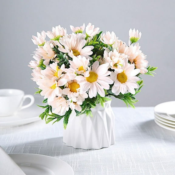 BalsaCircle 4 Blush 11" Daisy Bushes Silk Artificial Flowers Wedding Party Catering decorations