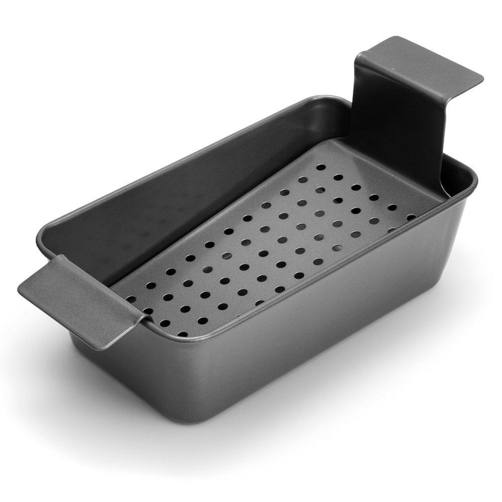 Elbee Home 9 Inch Meatloaf Pan with Easy Removable Perforated Tray