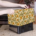 thumbnail image 5 of TSOVTHRID Vintage Sunflower Print 2 Slice Toaster Polyester Covers Heat-Resistant Kitchen Small Appliance Dust Cover Fingerprint Protection Kitchen Machine Protector, 5 of 8