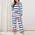 thumbnail image 2 of Balery Clown Fish Conjunto de Pijama con Estampado para Mujer, Conjunto de Dos Piezas con Manga Larga, Ropa de Dormir Suave con Bolsillos, Pijamas Cómodos-X-Large, 2 of 7