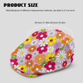 thumbnail image 4 of CHAQLIN Wrinkle-Resistant Flat Cap for Beach Travel, Daisy Floral Polyester Retro Beret Hat Soft, 4 of 4