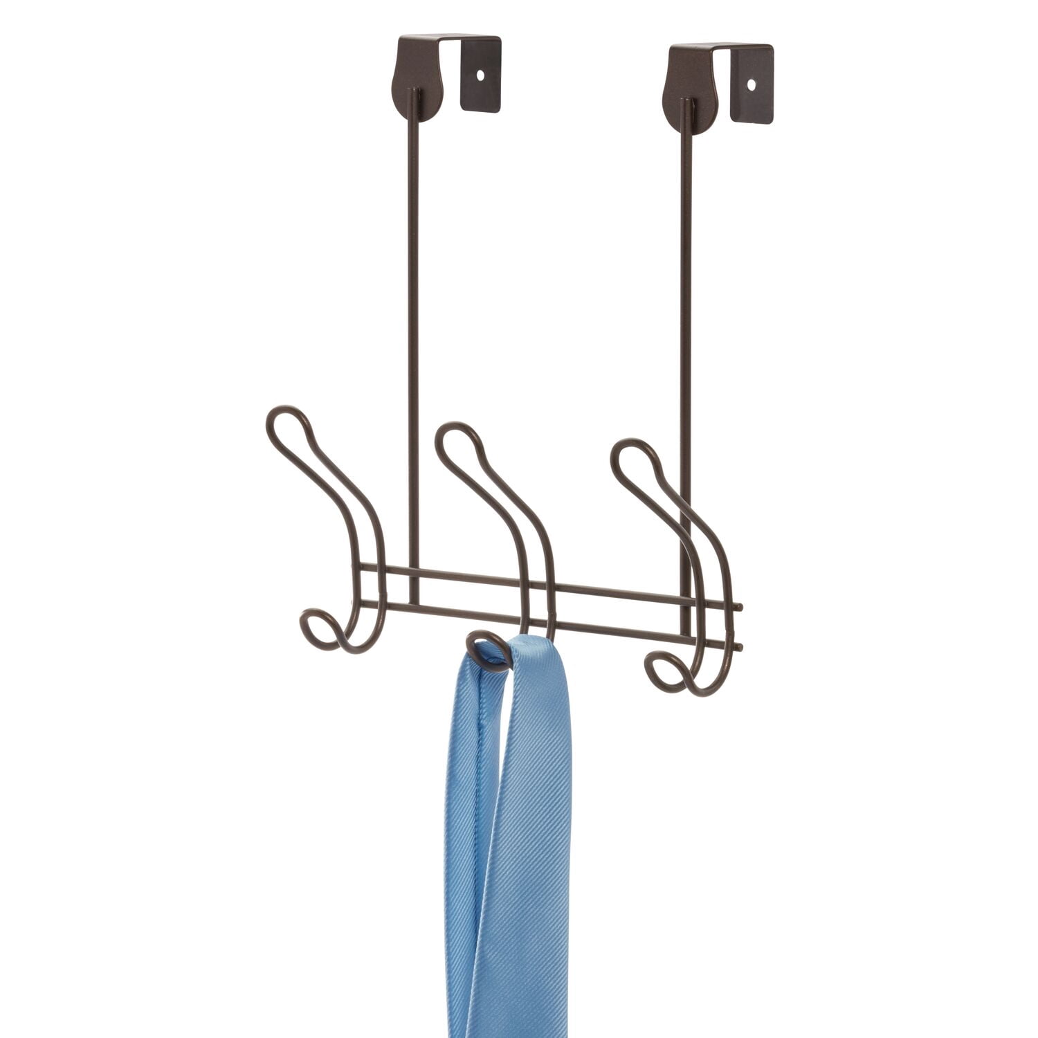 Mainstays Bronze Finish Over-the-Door 3 Hook Rack