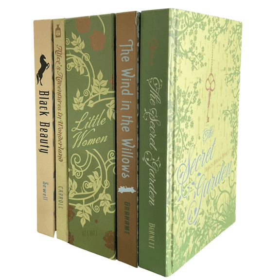 Children's Classics Collection : The Wind In The Willows; The Secret Garden; Little Women; Alice's Adventures In Wonderland; and Black Beauty (5 Hardcover Books)