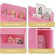 thumbnail image 5 of ChaoLink Escritorio y juego de silla para niños, escritorio de estudio para niños con repisa, gabinete de almacenamiento, escritorio de madera para niños, estación de trabajo para computadora, 5 of 7