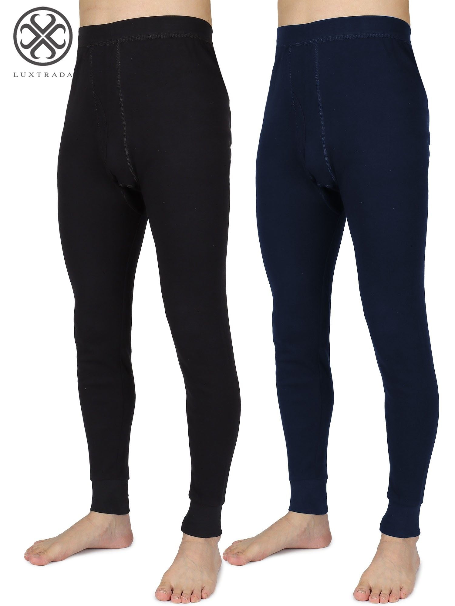 Luxtrada 2/1pack Mens Cotton Thermal Underwear Bottom Classic Midweight
