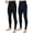 Black&Navy, variant on 1pack Mens Cotton Thermal Underwear Bottom Classic Midweight Waffle Thermal Underwear Bottoms
