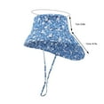 thumbnail image 5 of Rciityk Baby Girls Sun Hat Toddler Bucket Hat Outdoors Toddler UPF 50+ Sun Protection Hat Baby Chin-Strap Sun Hat - Spring/Summer Savings Clearance, 5 of 8
