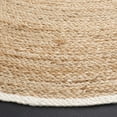 thumbnail image 3 of SAFAVIEH Natural Fiber Edden Bordered Area Rug, Natural, 3' x 3' Round, 3 of 7