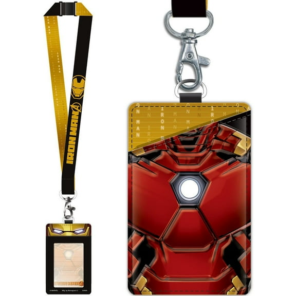 Iron Man Deluxe Lanyard with Card Holder
