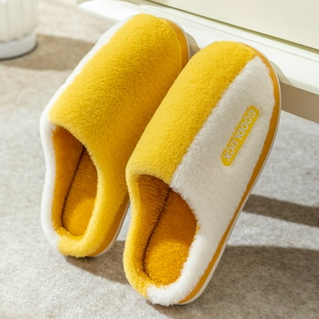 

Women s Cotton Slippers Comfortable Warming Plush Slippers Lightweight Non-Slip Slippers for Indoor Home New