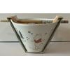 Winnie the Pooh Hiking Scene Noodle Bowl with matching Chopsticks