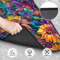 thumbnail image 3 of Salouo Psychedelic Sunflowers for Car Floor Mat Set of 4–Car Carpet Mats - Car Mats with Anti-Slip Backing & Driver Heel Pad Universal Fit for Cars, Trucks, SUVs, and Vans, 3 of 6