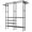 Black, variant on 4-Tier Garment Rack, Heavy Duty Clothes Rack with Extended Hanger, Freestanding Wardrobe Closet Clothing Rack for Hanging Clothes-Black