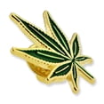 thumbnail image 3 of PinMart's Green Pot Leaf Marijuana Cannabis Enamel Lapel Pin, 3 of 3