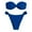 Dark Blue, variant on womens swimsuits 2 piece Bandeau Bikini Set Halter O Ring Strapless Tie Back High Cut Two Piece Swimsuit bathing suit for women
