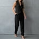 thumbnail image 1 of Chaleco Conjunto de pantalones de 2 piezas para mujer, chaqueta básica con cuello en V, chaleco, pantalones de pierna ancha, traje de vacaciones Ygjytge Negro T M para Mujer, 1 of 8
