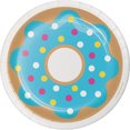 thumbnail image 2 of Party Central Club Pack of 96 Pink and Gray Assorted Donut Time Luncheon Plate 6.8”, 2 of 4