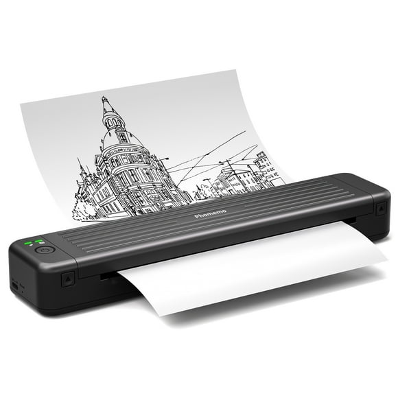 Phomemo Portable Printers Wireless for Travel, [Upgrade] P831 Inkless Thermal Transfer Portable Printer Support 8.5'' x 11'' US Letter Regular Copy Paper, Compatible with Phone & Laptop, 300DPI