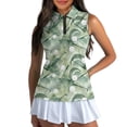 thumbnail image 3 of Whosucclay Tropical Leaf Golf Golf Top for Women, Sleeveless Elastic Casual Athletic Tank Tops Shirts for Tennis Running Sports Outdoor, 3 of 7