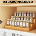 thumbnail image 2 of SpaceAid 24 Pcs Spice Jars with Bamboo Lids and Labels, Empty 4oz Glass Bottles, 2 of 7