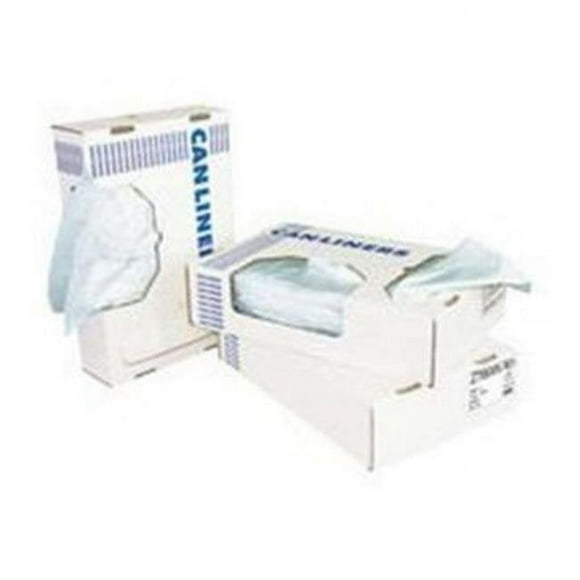 HERZ8048MNR01 Sac Poubelle Haute Densité - Transparent - 40-45 Gallons