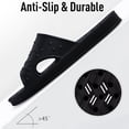 thumbnail image 5 of Comwarm Shower Shoes for Women Men, Quick Drying Lightweight Non Slip Pool Slides Slippers with Drain Holes, Black, 5 of 6