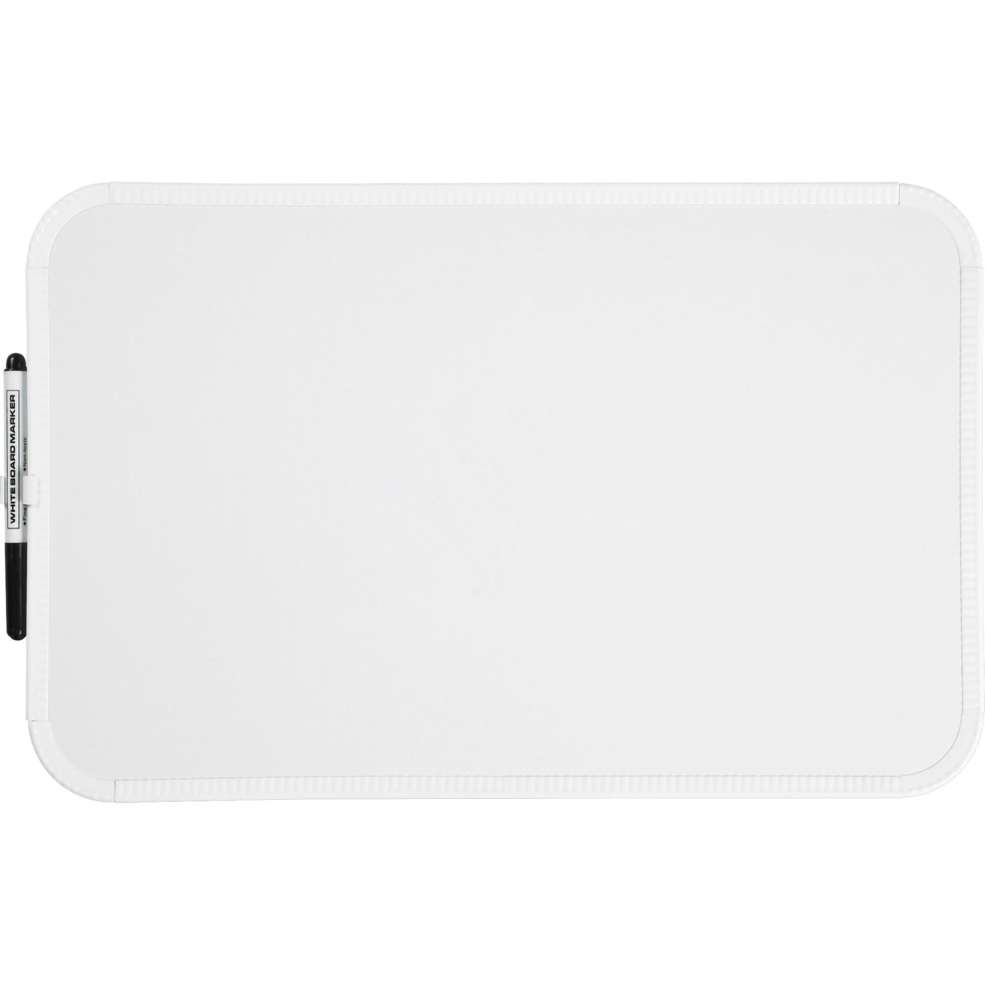 Lorell Mini DryErase Board, 11" x 17", Plastic Frame, White