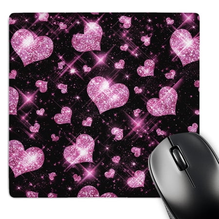 3dRose  Glitter Hearts Pink  MousePad price history on PriceWatchPro